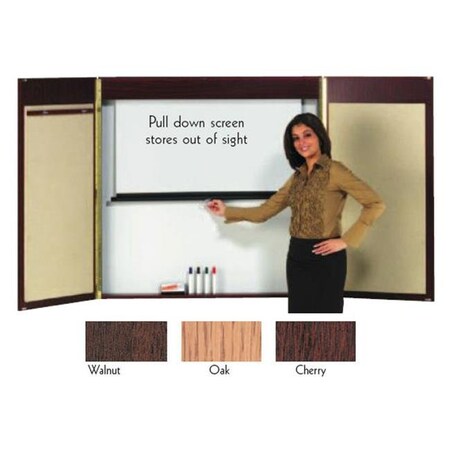 Aarco Products Inc Aarco MC-2 Laminate Conference Cabinet - Cherry MC-2